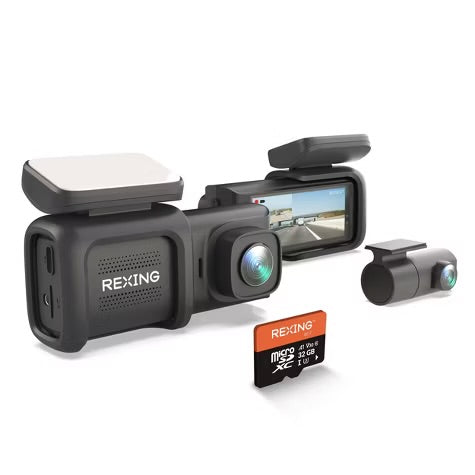 Rexing DT2 Dual Channel 1080p Front and Rear Dash Cam