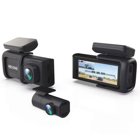 Rexing DT2 Dual Channel 1080p Front and Rear Dash Cam